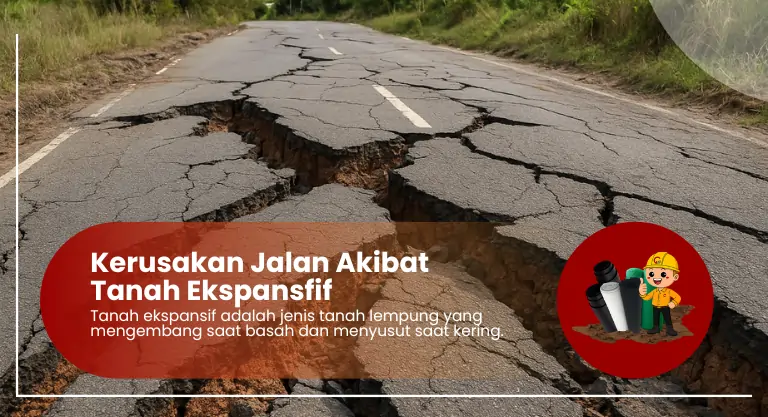 Kerusakan Jalan Akibat Tanah Ekspansfif