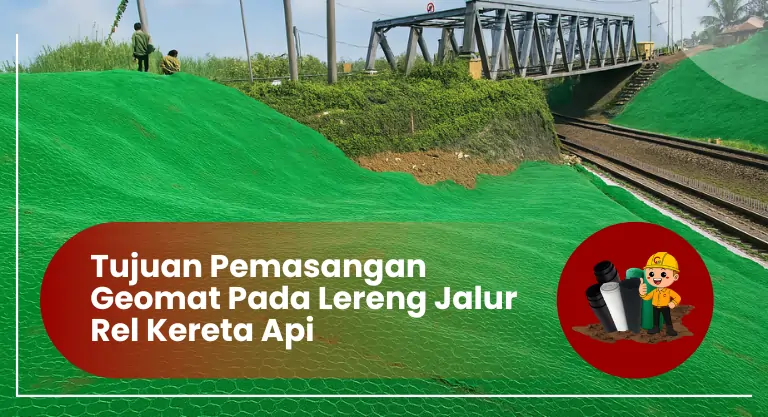 Tujuan Pemasangan Geomat Pada Lereng Jalur Rel Kereta Api | CV. Gempita Raya Konstrusindo
