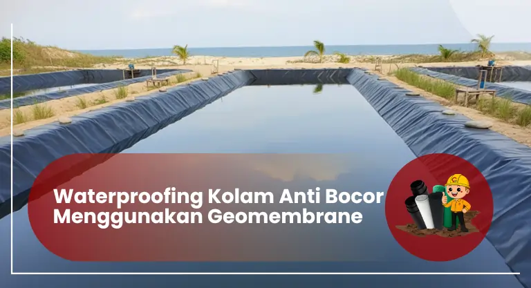 Waterproofing Kolam Anti Bocor Menggunakan Geomembrane