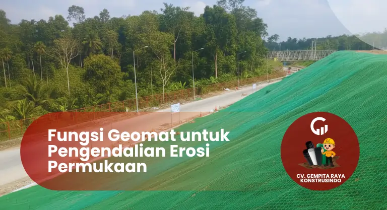 Fungsi Geomat untuk Pengendalian Erosi Permukaan