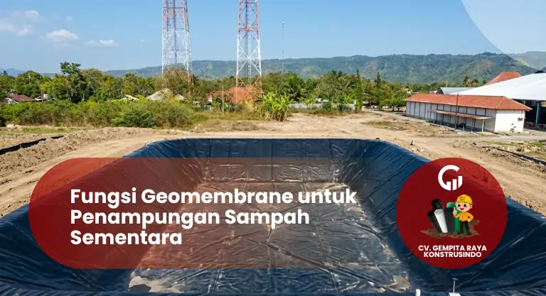 Fungsi Geomembrane untuk Penampungan Sampah Sementara di Pasar Angkruksari Bantul