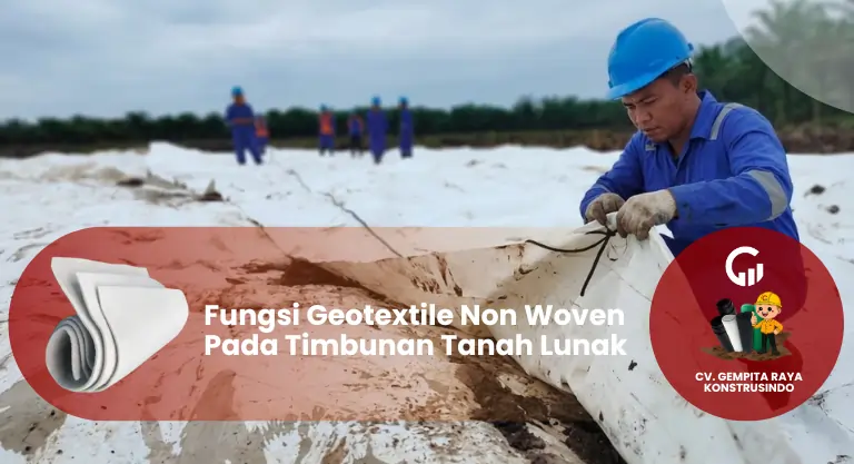 Fungsi Geotextile Non Woven Pada Timbunan Tanah Dasar Yang Lunak