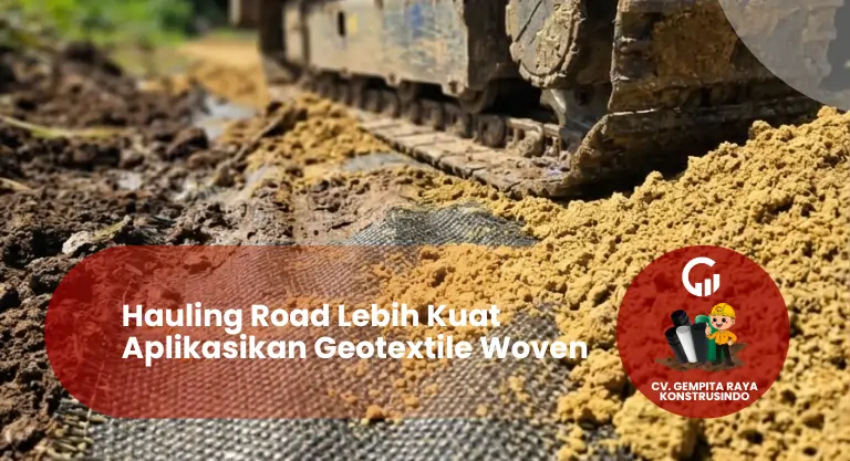 Hauling Road Lebih Kuat Aplikasikan Geotextile Woven