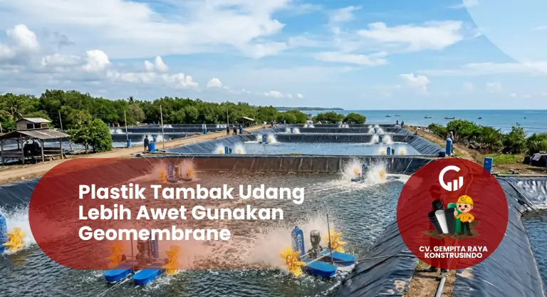 Plastik Tambak Udang Lebih Awet Gunakan Geomembrane
