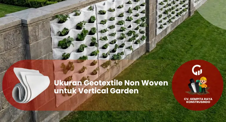 Ukuran Geotextile Non Woven untuk Vertical Garden