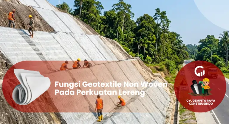 Fungsi Geotextile Non Woven Pada Perkuatan Lereng