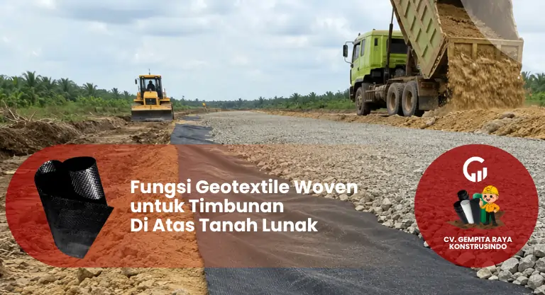 Fungsi Geotextile Woven untuk Timbunan Diatas Tanah Lunak