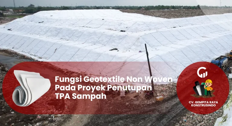 Fungsi Geotextile Non Woven Pada Proyek Penutupan TPA Sampah