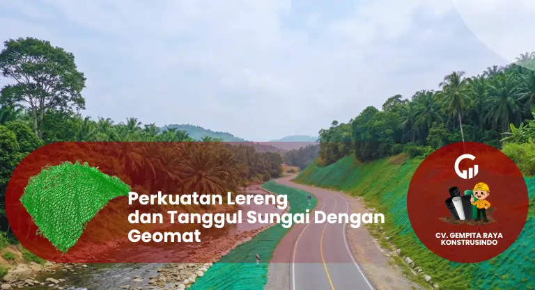 Perkuatan Lereng dan Tanggul Sungai Dengan Geomat