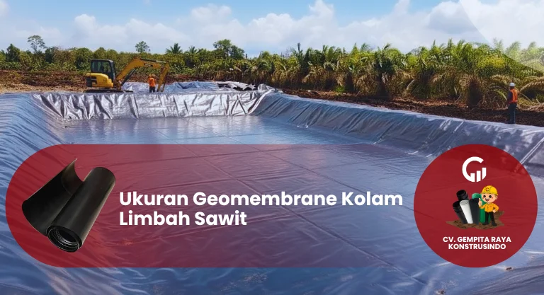 Ukuran Geomembrane Kolam Limbah Sawit