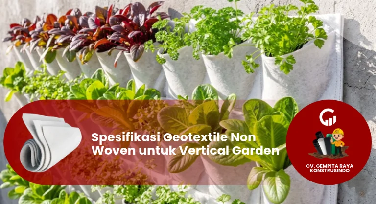 Spesifikasi Geotextile Non Woven untuk Vertical Garden
